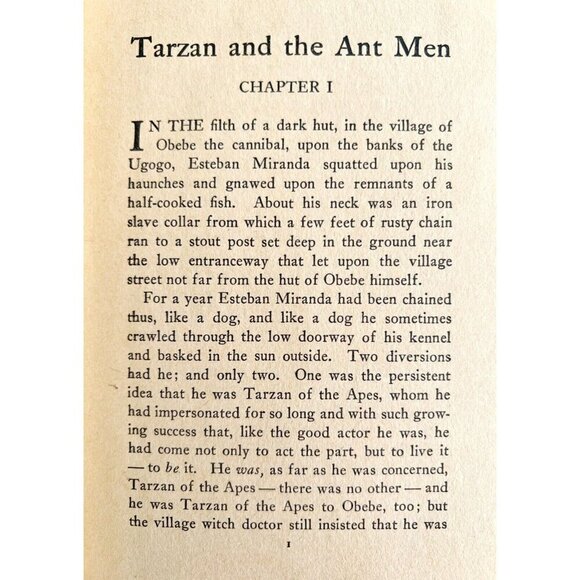 Tarzan And The Ant Men 1940s WW2 Edition HC Edgar Rice Burroughs HBS - Picture 3 of 6